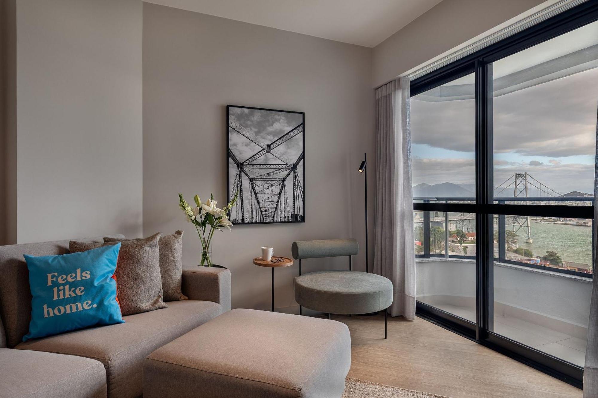 Apartamento The Bridge By Xtay - Estadia Com Lazer Completo Em Florianopolis *